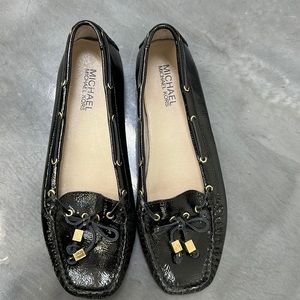 NEW Black Michael Kors Loafers with gold detail